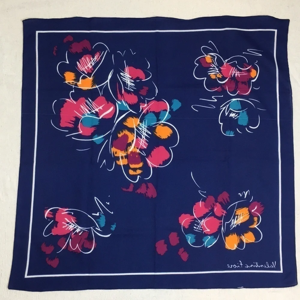 Vintage 26” square Valentina Fiore Scarf